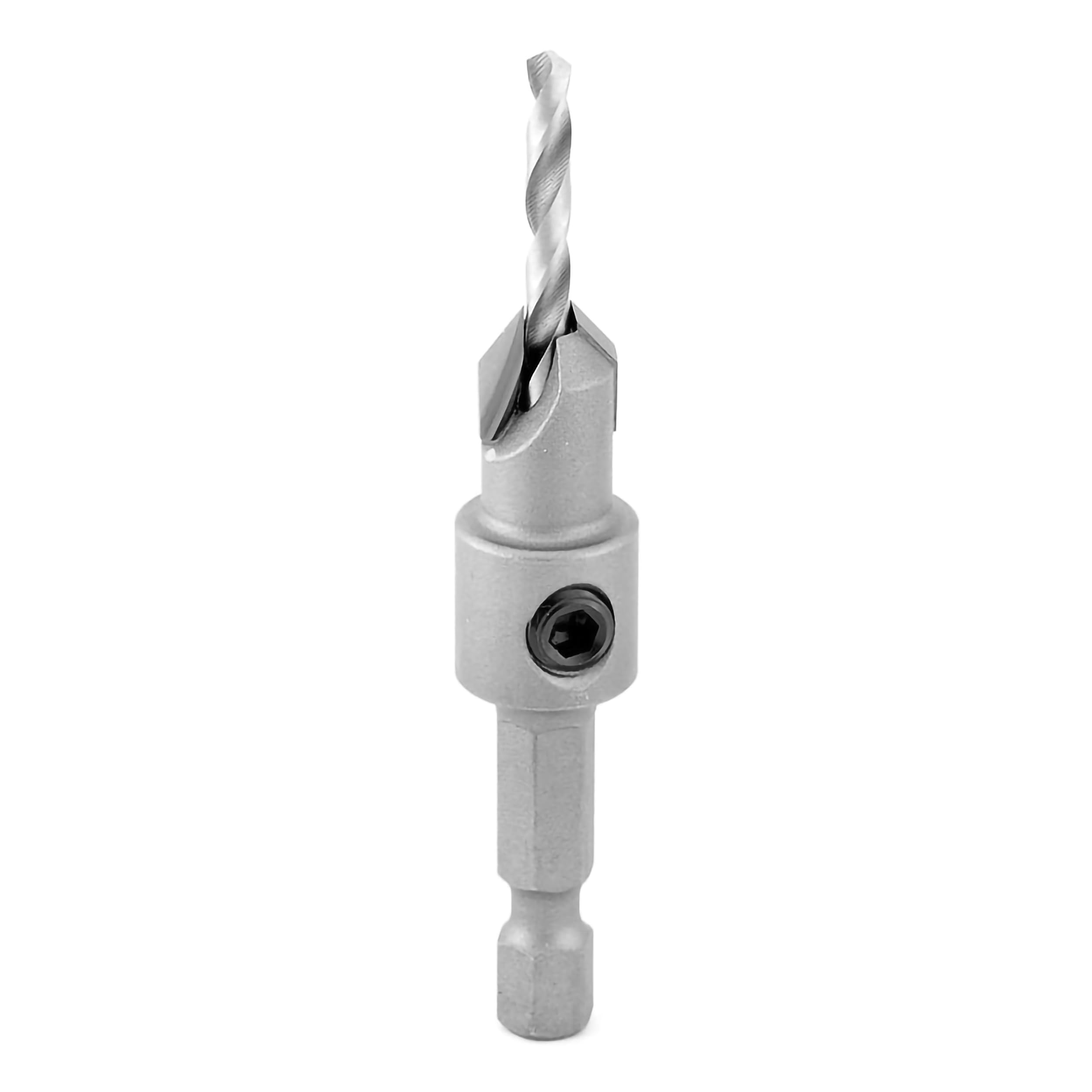 Amana Tool 55266 Carbide Tipped Countersink 3/8 D x 49 Deg x 1/4 Quick Release Hex SHK for Wood Screw #10