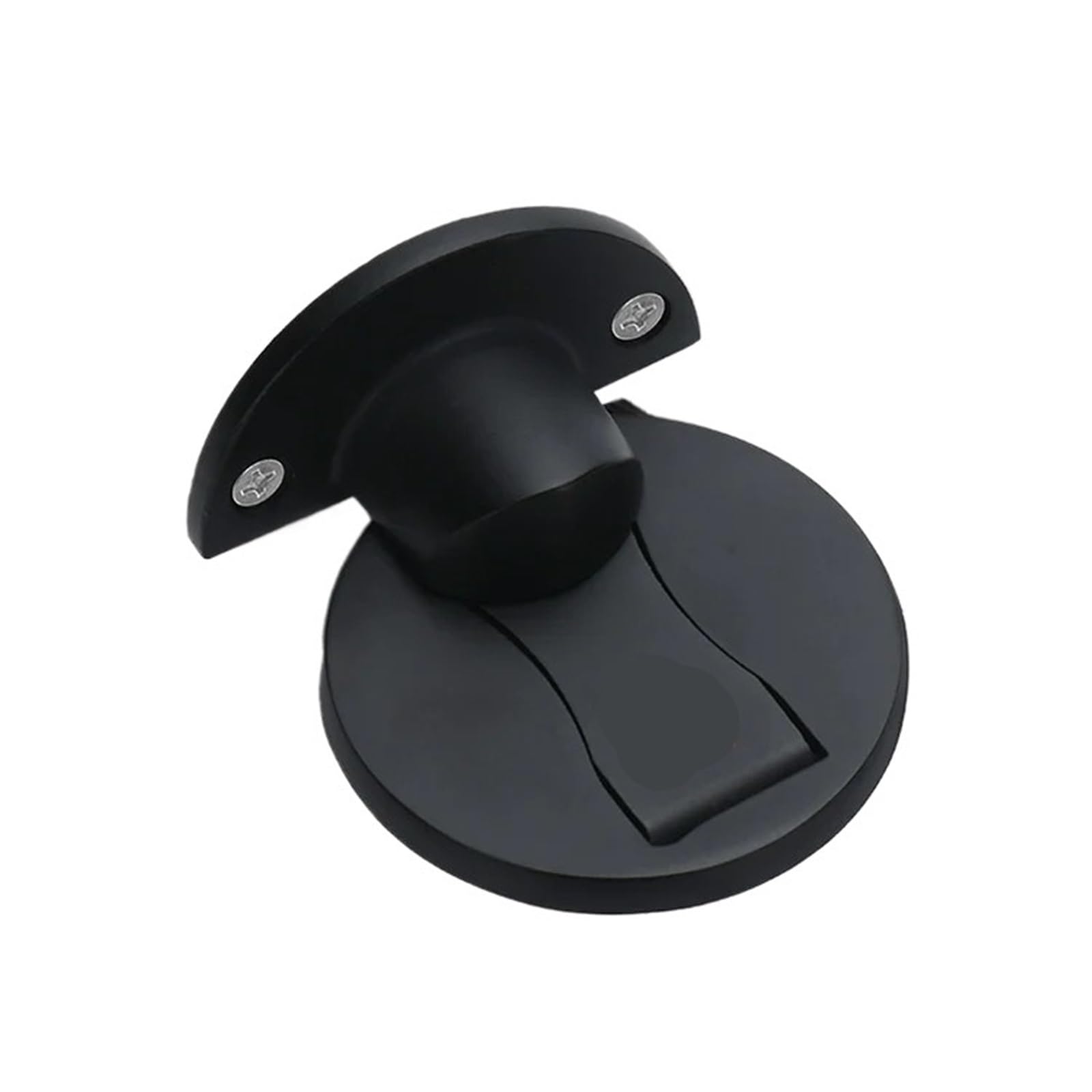 Xctdsvah Black Door Stop Magnetic Door Stops Stainless Steel Hidden Holders Catch Floor Nail-Free Furniture Hardware(Black)