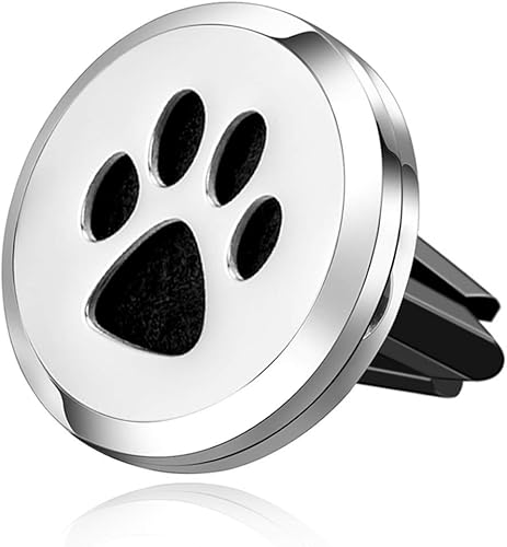 Miniatura 9 de Wild Essentials - Difusor de ventilación de coche de aceite esencial de araña cromada negra, colgante de medallón de acero inoxidable con 8