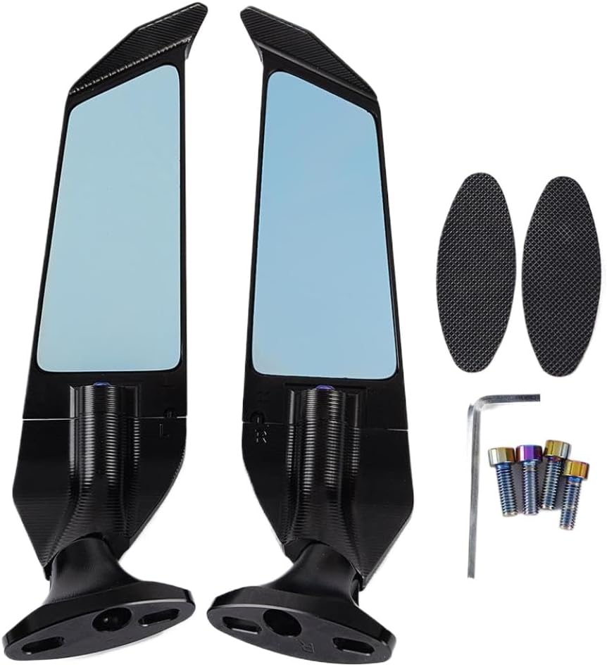CNC Motorcycle Mirrors With Adjustable Rotating Rearview And Modified Wind Wing Compatible With YZF R6 YZF R1 YZF R3 YZF R125 YZF R25(B)