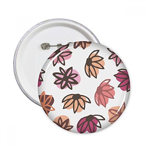 Badge plantes et pétale multicolore XL, décoration créative pour look urbain