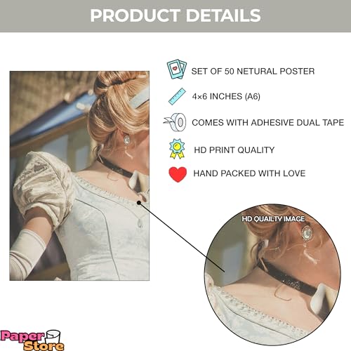 Image of Paper9store Pack Of 50 Aesthetic Wall Collage Kit - 4?6 Inches Self Adhesive Wall Posters For Bedroom, Living Room, Office A6 Size (Beach netural)