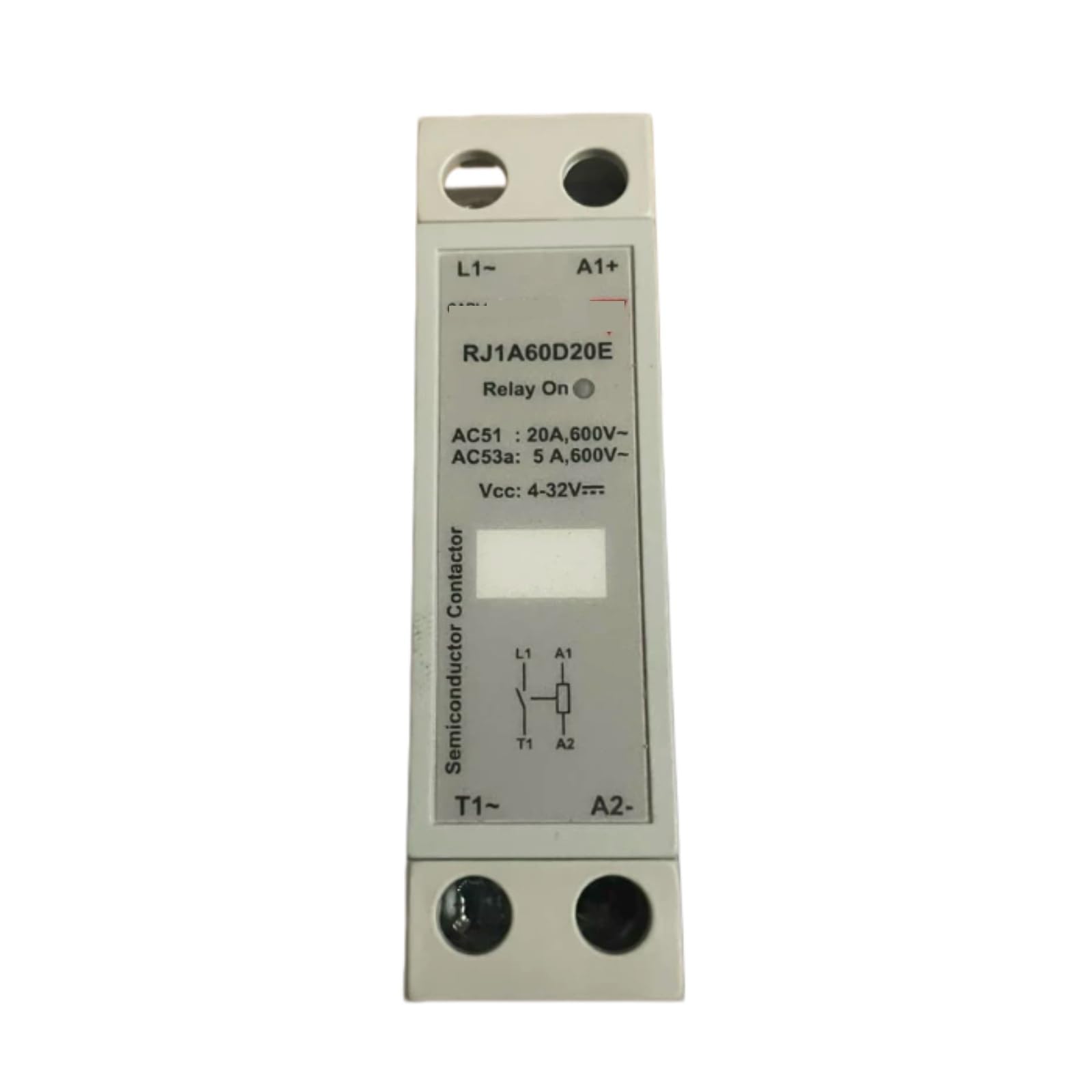 HKEJSJWA SSR Relay RJ1A60D20E 20A 600V, 4-32V Solid State Relay