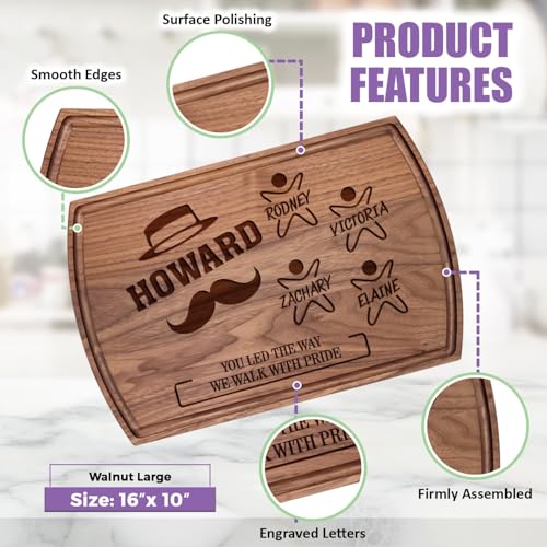 Tabla de cortar rectangular de madera personalizada miniatura 6