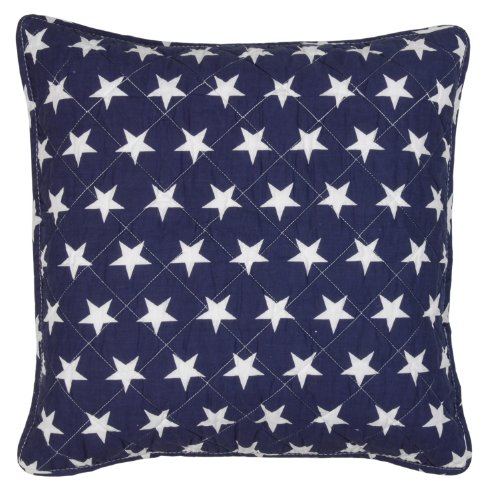 Clayre & Eef Cuscino coprire STARS blu/bianco