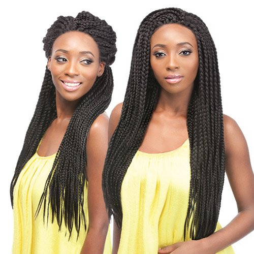 Outre Synthetic Lace Front Wig X-Pression Box Braid Large (2T1B/27)