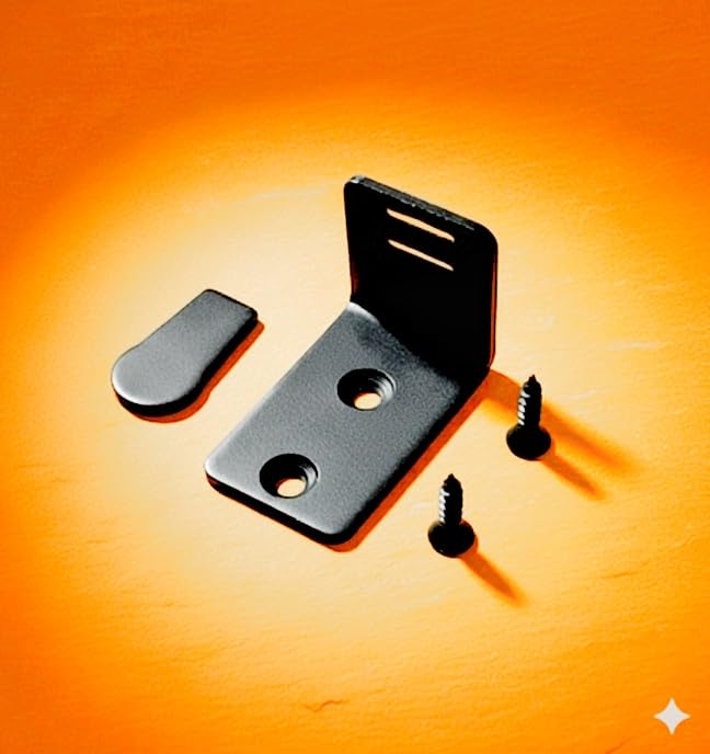 Suparna Products Tiles Display clamp/L-support, click and screw, Set Color - Black (packet of 50 PCS.set-Black)-image-36