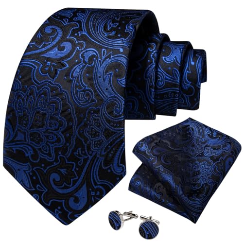 Corbata clásica de seda 8 cm para hombre miniatura 1