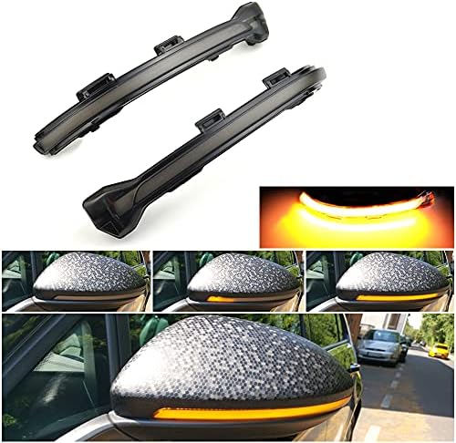 Aiyomi Dynamic LED Turn Signal Light Wing Mirror Indicator Light Replacement for VW Golf Mk7 7.5 7 Gti R GTD