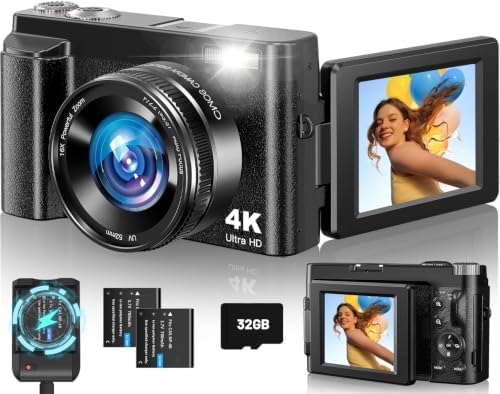 4K Digital Camera for Photography Autofocus, 48MP Vlogging Camera...
