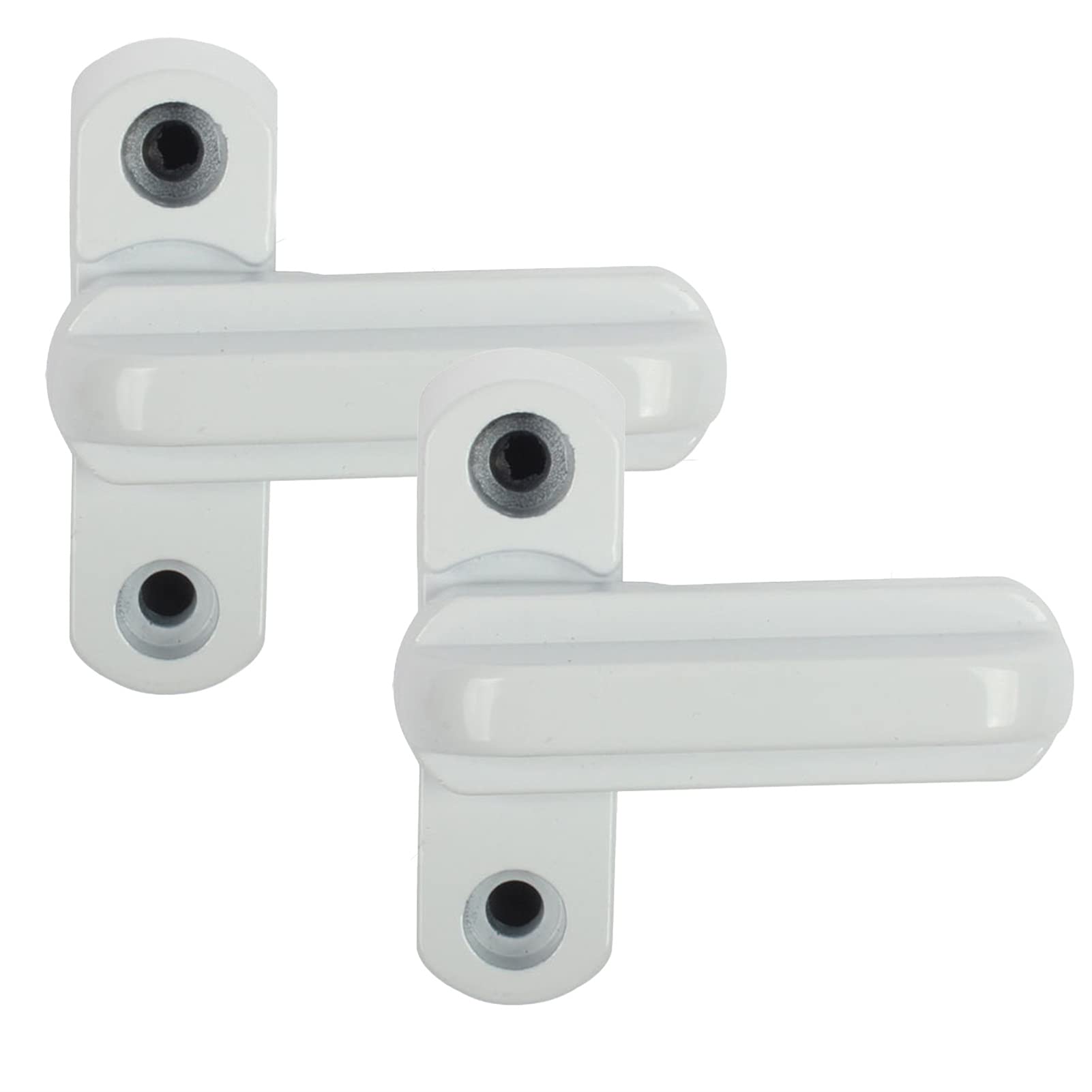 2pcs High Quality Aluminium Alloy T-Lock, Steel Flat Open Doors and Windows Locks，Home Security Hardware