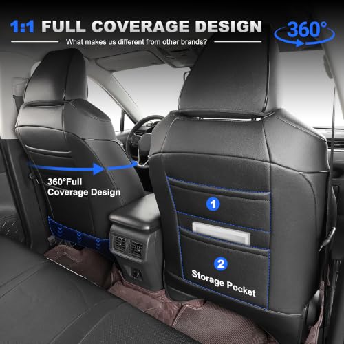 Image of AOMSAZTO Seat Covers for Toyota RAV4 2019-2025 Hybrid & Prime SE /XSE