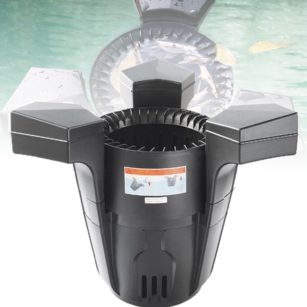 Pulitore automatico per piscine, skimmer galleggiante per laghetto, robot skimmer per piscina, estrattore di superficie della piscina, skimmer e chiarificatore, skimmer galleggiante a suzione per