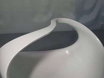 真作　人間国宝　前田昭博　白瓷手付鉢 fg2507b-nin-01-19a-4-2900-0-72