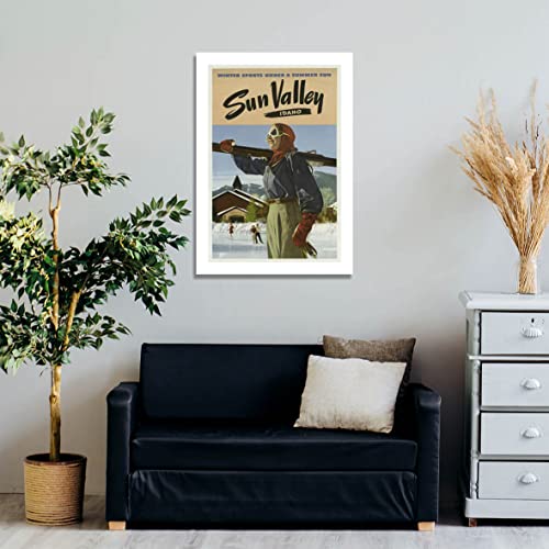Poster de voyage Sun Valley pour sublimer un mur vide