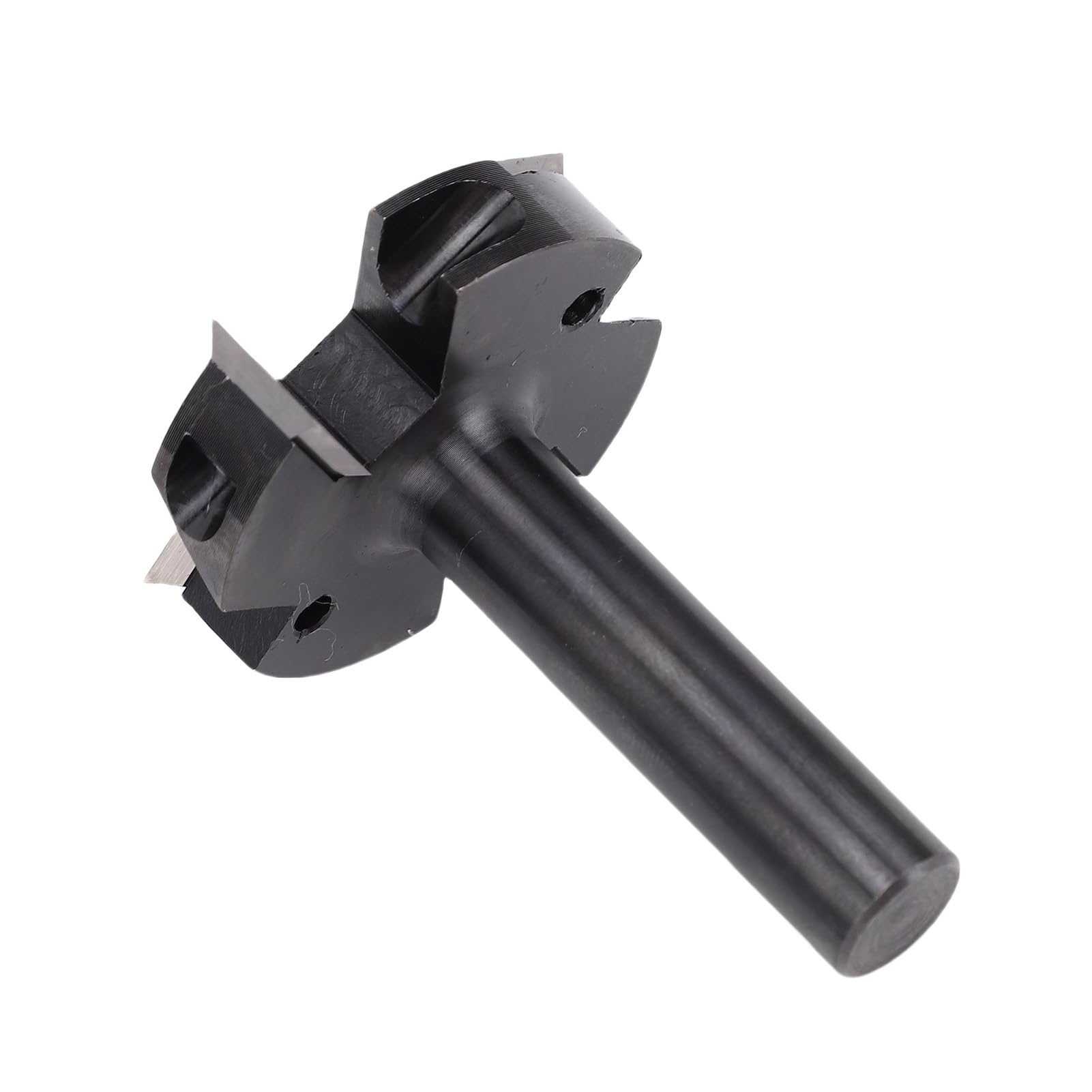Kadimendium Fresa per Superfici con Codolo Tondo da 12 Mm Lame Doppie Versatili per Progetti di Lavorazione del Legno CNC
