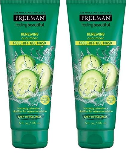 FREEMAN Cucumber Facial Peel-Off Mask - 6 oz (Pack of 2)
