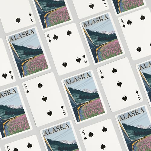 52 Cartas de Poker Alaska Railroad para Adultos miniatura 4
