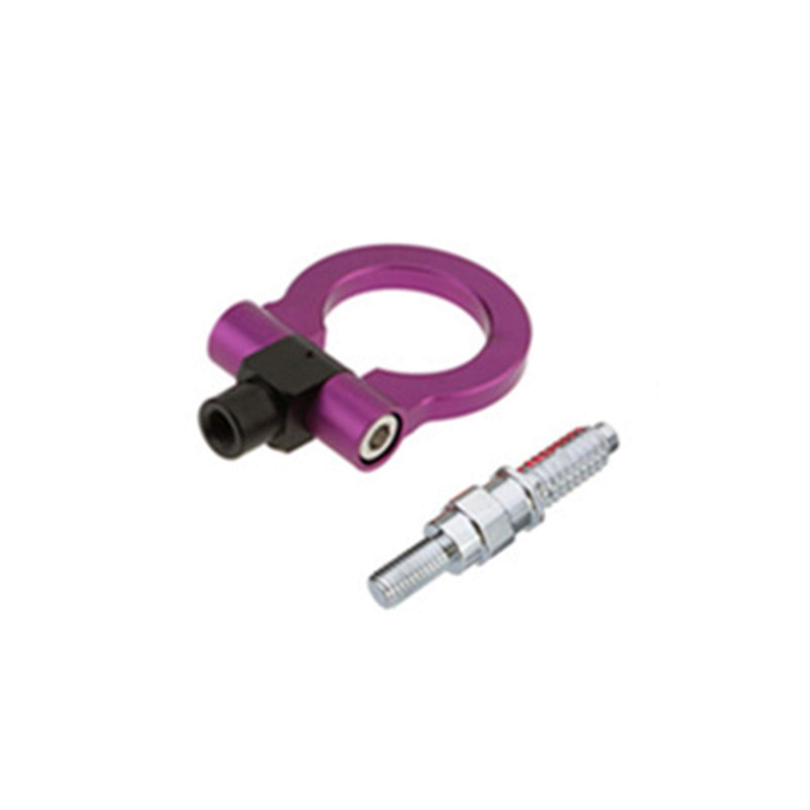 Tow Hooks, Sticker Decoration Car Auto Rear Front Trailer Simulation Racing Ring Vehicle Towing Hook(Purple)