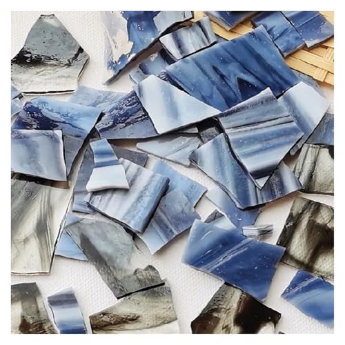 AMENGJ Teselas para Mosaicos Azulejos de Mosaico de 100g, Mosaico de vitral DIY, Posavasos Hecho a Mano, Rompecabezas de Mosaico, Suministros artísticos de decoración de Pared(Color 10)