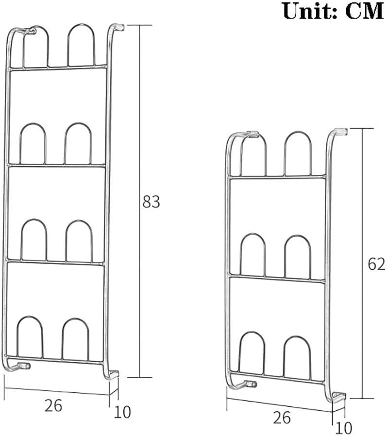 Shoe Rack 3tier/4tier Slippers Rack Metal Wall Mounted Boots And Shoe Rack, Entryway Shoe Storage Organizer Stand,White-3tier