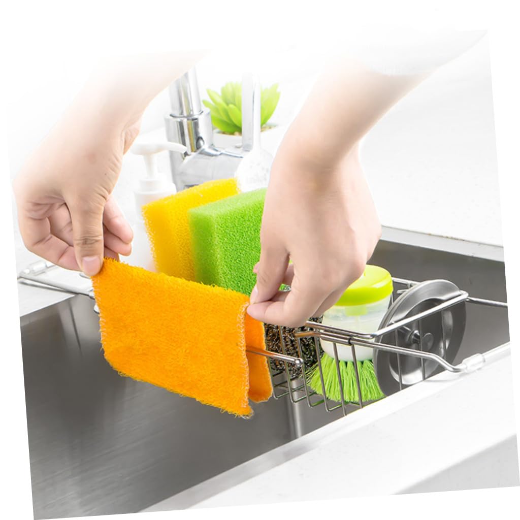 VALICLUD Porta Spugne per Cucina in Acciaio Inox Argento, Rack