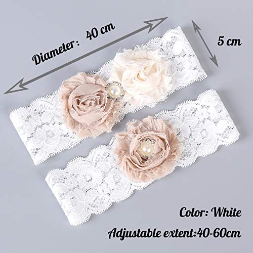 Kercisbeauty 25222 Handmade Lace Vintage Satin Flower Garter thumb #2