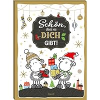 Sheepworld Adventskalender Motiv „Schön, dass es dich gibt“ | 26 cm x 35 cm, Schoko-Adventskalender, 75 g | Adventskalender mit Schokolade, Adventskalender Liebe, Adventskalender lustig | 51128