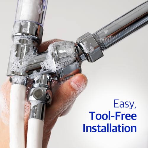 Dr.Piel Shower Arm Mount for Connecting Shower Arm and Shower Hose, Adjustable Handheld Shower Head Holder, Universal Fit Shower Head Connector - Chrome Finish - Thumbnail 4