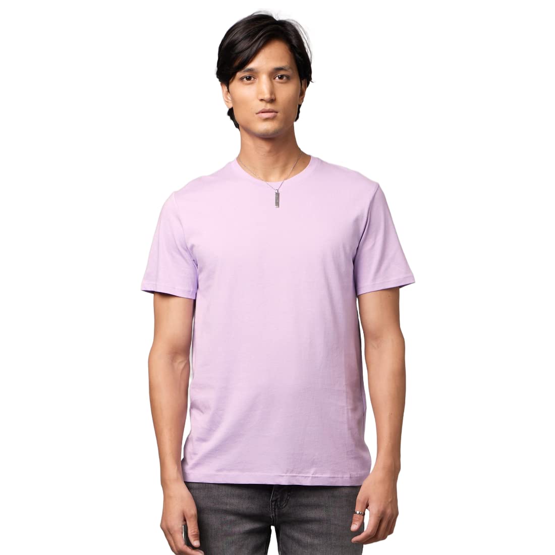 CelioMens Purple Solid T-Shirt