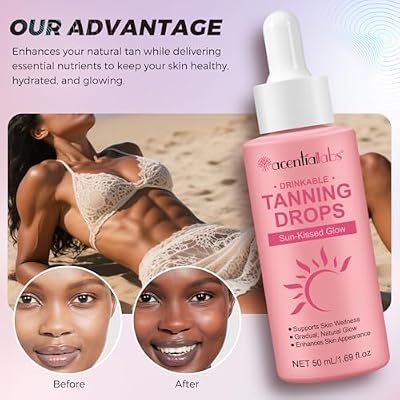 Tanning Drops to Drink, Drinkable Tanning Drops to Naturally Enhance Melanin Production and Elevate Your Skin a Healthy, Radiant Glow (1)