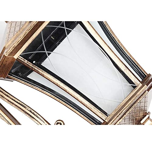 Farola de Calle impermeable de aluminio con dos luces E27 para decoración exterior 5