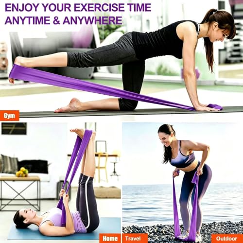 Image of Long Resistance Bands for Working Out, Physical Therapy, Yoga & Pilates