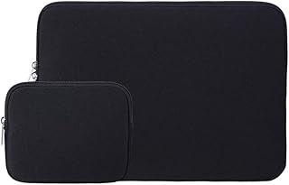 RAINYEAR 13 Inch Laptop Sleeve Case Bag with Accessories Pouch, Compatible with 2021 2022 MacBook 13.6" M2 A2681, 13.3 Air Pro M1 A2337 A2338 A1932 A1989 A1706 A1708 A2159 A2179 A2251 A2289(Black)