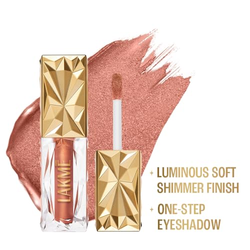 Image of Lakme Be-jewel Satin Eye Tint |One-Step Liquid Eyeshadow | Air light Mousse Texture |Waterproof - 06 Sepia 4.5ml