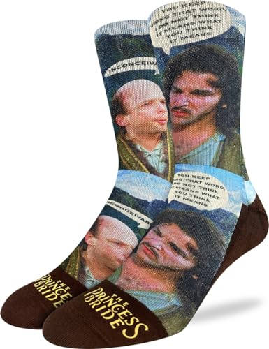 Good Luck Sock Mens The Princess Bride Inconceivable Socks Adult Shoe Size 8-13