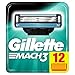 Price comparison product image Gillette Mach3 12 Replacement Blades for Razor, Maxi Format