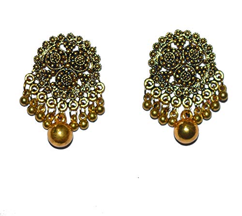 Buy Gungroo Earrings Golden Oxide Shade 