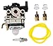 Produktbild OxoxO Compatible with Carburetor Primer Bulb Fuel Filter Fuel Line Hose Tube Spark Plug Compatible with HONDA HHB25 ULT425 UMS425 UMK425 GX25 Rototiller String Trimmer Brush Cutter