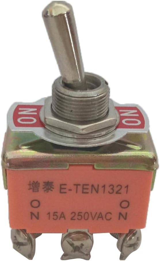 CALANDIS™ Toggle Switch, DPDT ON-ON 2 Position 6 Pins Latching, AC 250V 15A | Toggle Switches | Switches | Connectors, Switches & Wire | Electrical & Test Equipment
