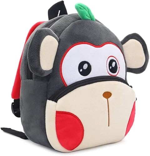 Miniatura 7 de Mochila para niños y niñas, bonita bolsa de felpa suave para niños pequeños de dibujos animados de animales pequeños, mini mochila pequeña para