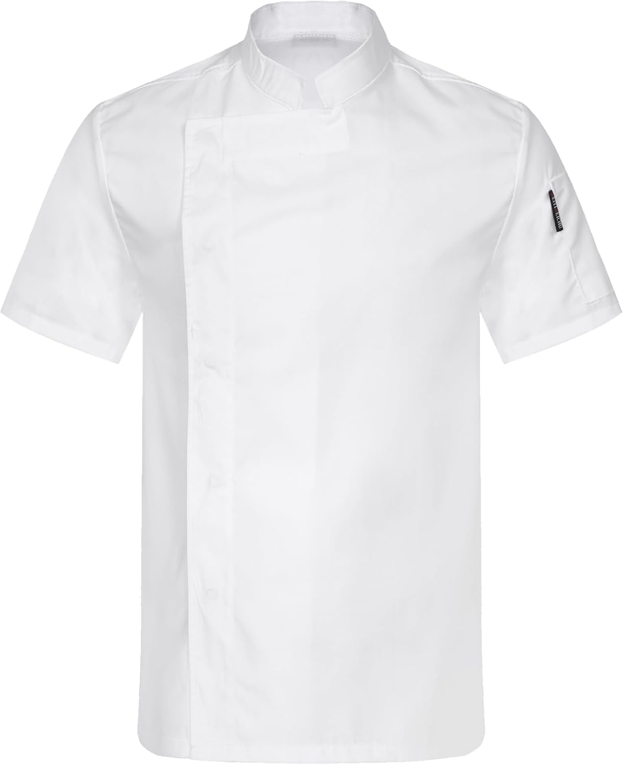 Men Short Sleeve Kitchen Uniform Bakery Restaurant Hotel Chef Coat Cooking Jacket