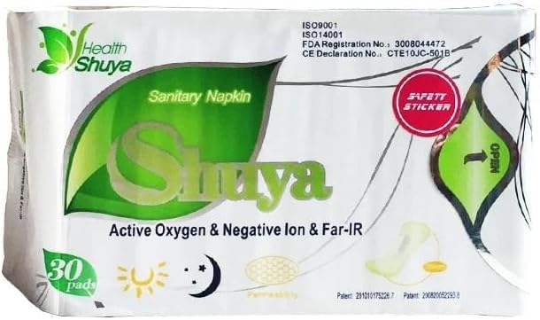SHUYA Slipeinlagen aus natürlicher Baumwolle mit Anionen, ohne Flügel, negative Ionen-Pads, chlorfrei, pflanzlicher Duft, 10 Packungen