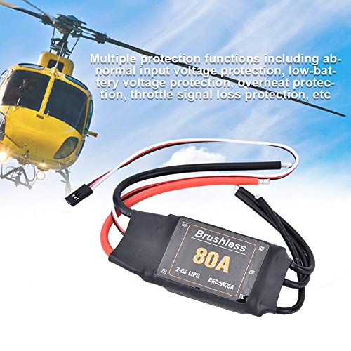 VGEBY 80A Brushless ESC Speed Controller, Metal Gear Servo Upgrade Brushless Combo Set RC Accessory 2-6S RC Car Truck - Image 2