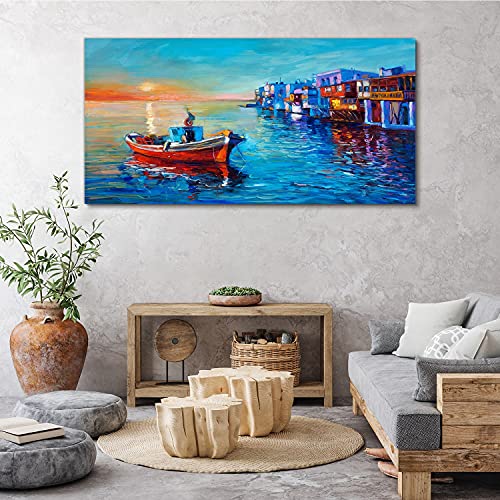 Impression sur toile 140x70cm de prestige tableau décoration mer - 4