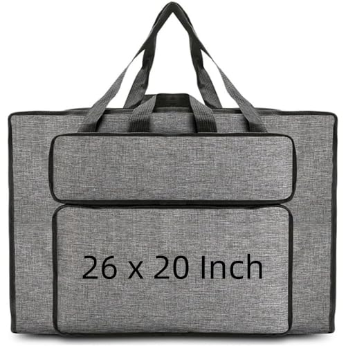 Oaygat A2 Waterproof Artist Portfolio Bag 20 x 14 Inch Portable Art Carrying Case with Adjustable Shoulder Strap Multi-Functional Storage Tote for Drawing Boards Artworks Paintings Photos