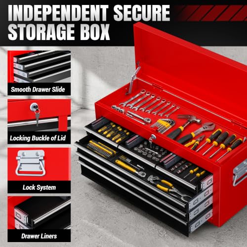 LDHTHOPI 8-Drawer Rolling Tool Chest