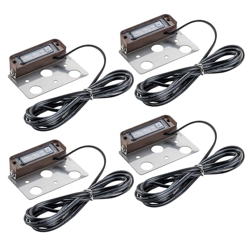 Laplusbelle Low Voltage LED Step Lights 4 Pack, 4 Inch Outdoor Landscape Lighting for Deck, Stairs & Pathway, 5CCT Adjustable 2700K-6500K, Waterproof Retaining Wall & Paver Lights, 12V 2W by Laplusbelle - Image 6