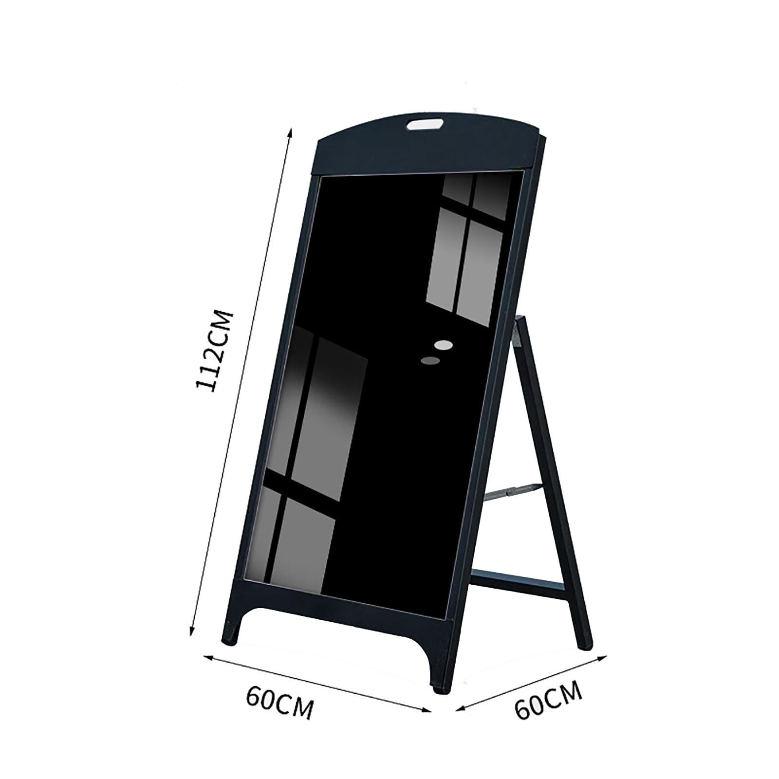 Tablero para carteles de pavimento al aire libre, 60 x 90 cm, marco A, soporte para carteles, soporte para carteles publicitarios, tableros de metal de acero recubierto resistente a la intemperie,