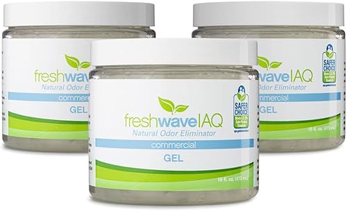 Miniatura 6 de Fresh Wave IAQ Gel comercial para eliminar olores 8 onzas líquidas Absorbentes de olores para el hogar  Alivio de olores más seguro  Eliminador de